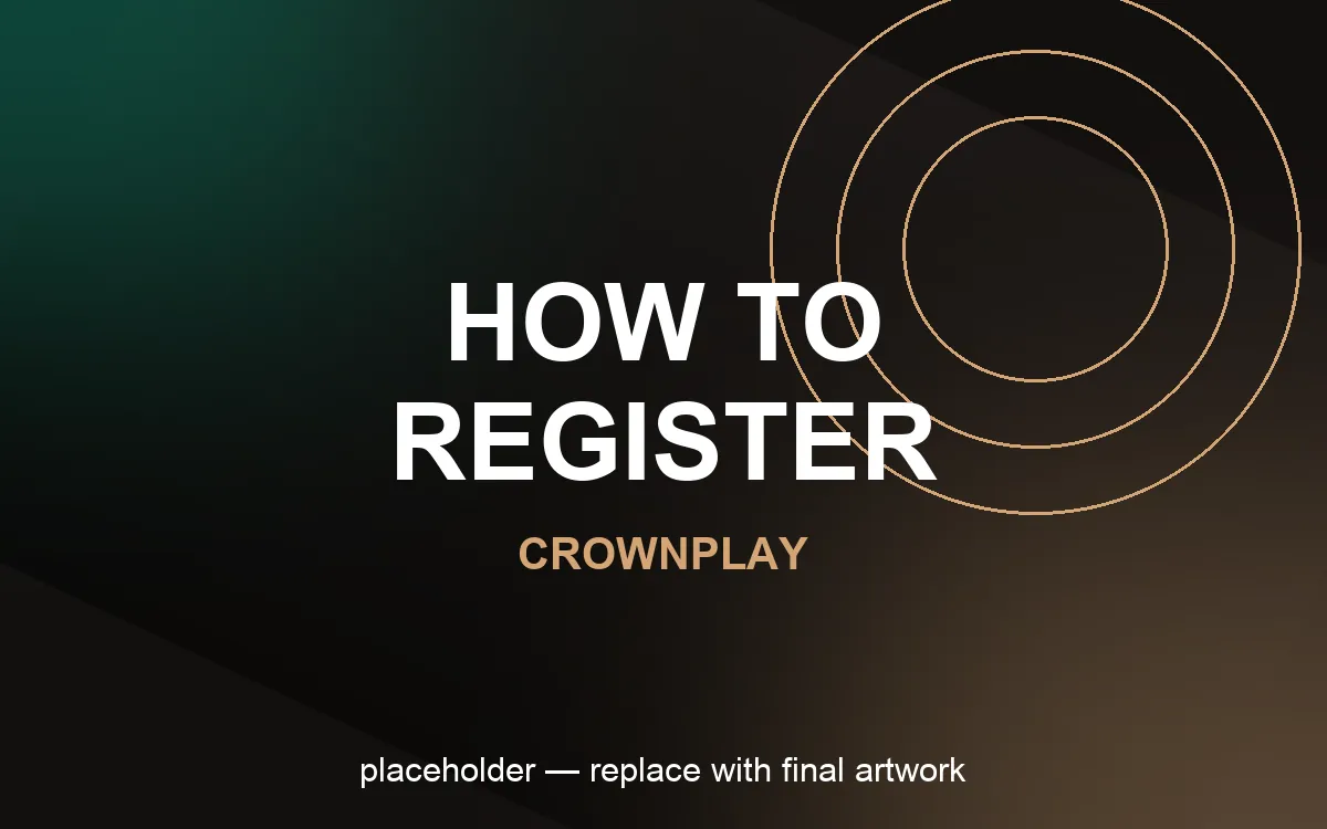 CrownPlay Registrierungsformular auf Desktop und Smartphone