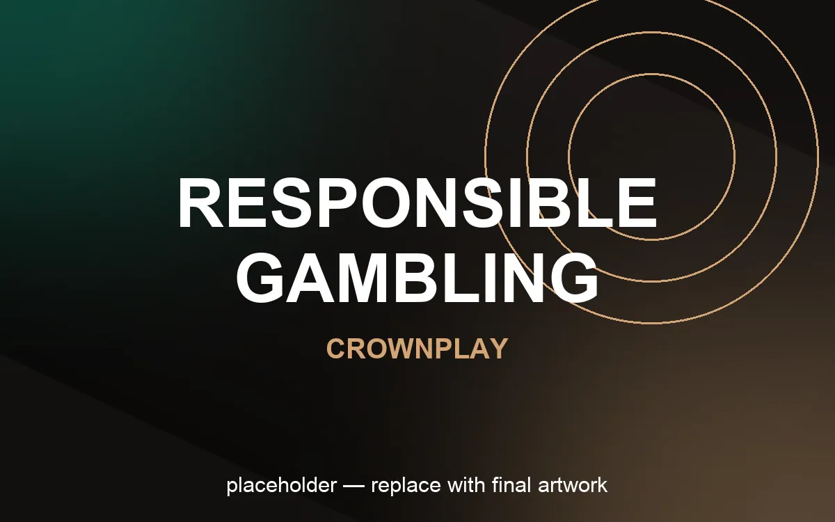 Tools zum verantwortungsvollen Spielen bei CrownPlay